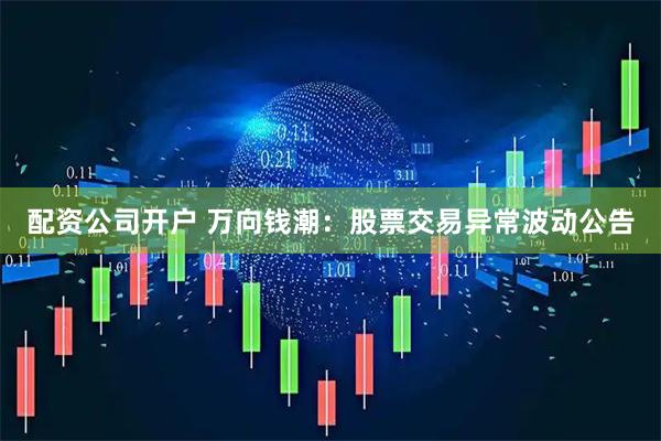 配资公司开户 万向钱潮：股票交易异常波动公告